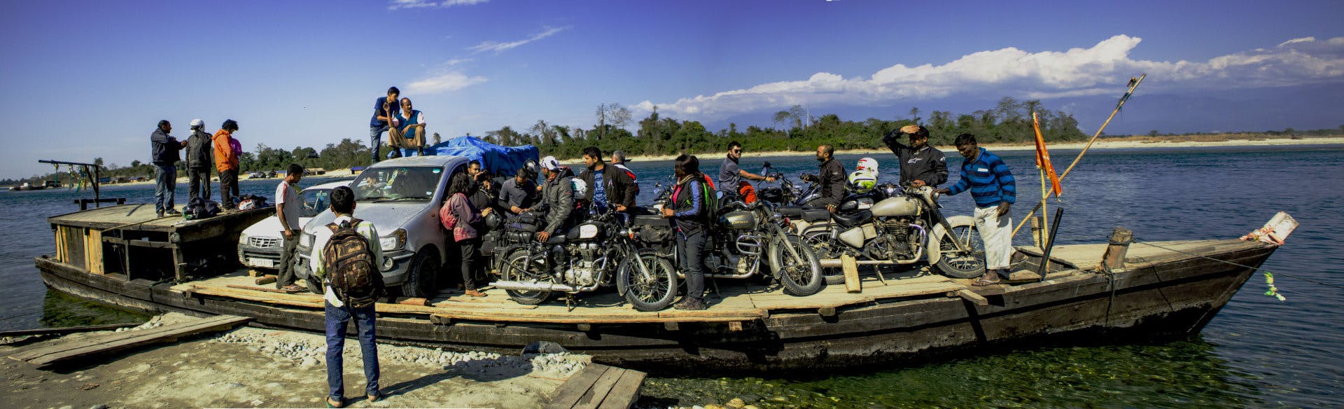 Northeast India ferry crossing