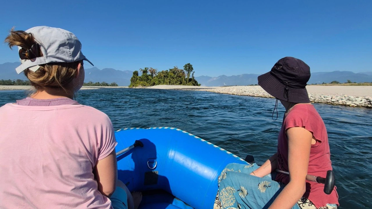 River rafting journey in Northeast India