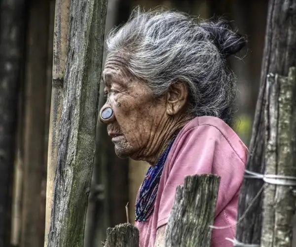 Traditional elder in Arunachal Pradesh