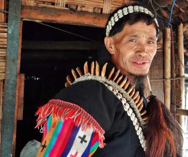 Traditional portrait from Arunachal Pradesh