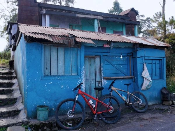 Riverside camping on the Hornbill Express cycling route