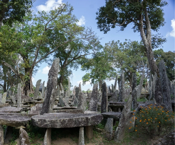 Megaliths visited while riding in Meghalaya