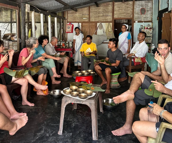 Shared cultural meal in the Brahmaputra Valley